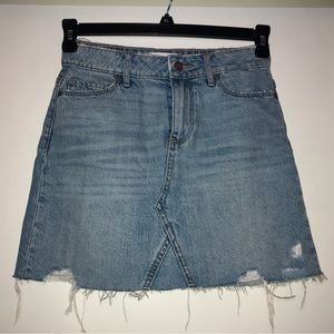 Paige denim distressed skirt